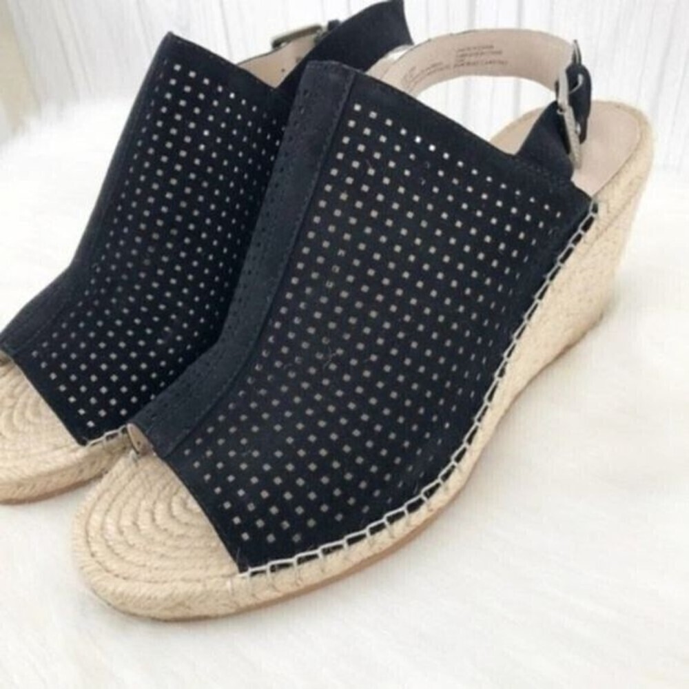 CASLON Sutton Slingback Wedge Black Sandal - Picture 5 of 8